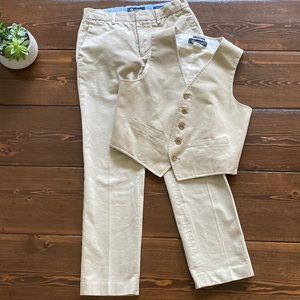J. Crew Boys Thompson vest pant set
